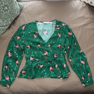 & Other Stories Peplum Wrap Top